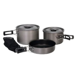 RV And Camping Texsport Hard Anodized Scouter Cook Set