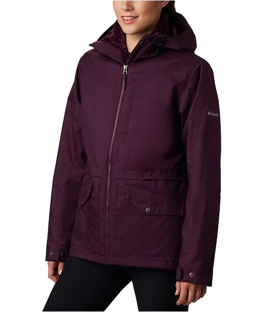 Columbia Sportswear Women Columbia Mount Erie Interchange Jacket Black Cherry 3 Columbia Sportswear Women Columbia Mount Erie Interchange Jacket Black Cherry