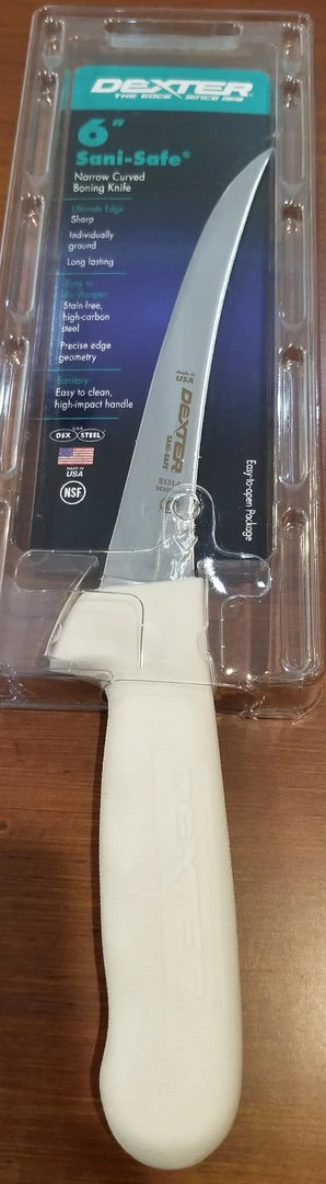 Dexter Russell Dexter 6" Sani-Safe Narrow Curved Boning Knife S131-6PCP Knives And Tools 4 Dexter Russell Dexter 6" Sani-Safe Narrow Curved Boning Knife S131-6PCP Knives And Tools