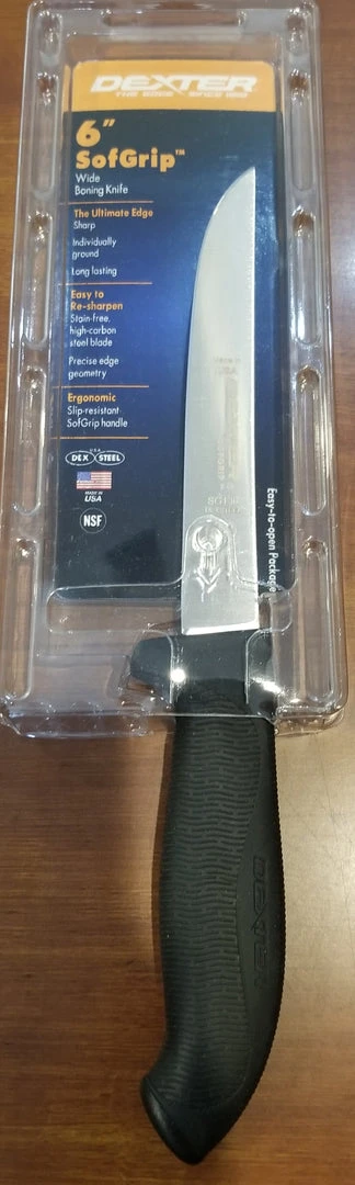 Dexter Russell Dexter 6" SofGrip Wide Boning Knife SG136B-PCP Knives And Tools 4 Dexter Russell Dexter 6" SofGrip Wide Boning Knife SG136B-PCP Knives And Tools