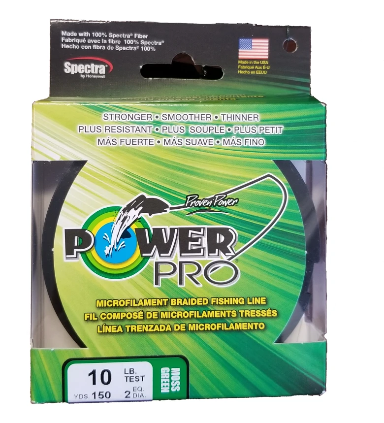 Line/Leaders Power Pro Moss Green 10 Lb 150 Yds Braided Fishing Line 3 Line/Leaders Power Pro Moss Green 10 Lb 150 Yds Braided Fishing Line