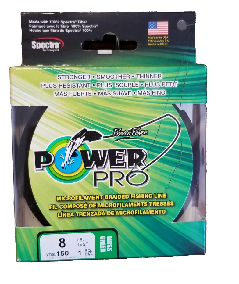 Power Pro Moss Green 8 Lb 150 Yds Braided Fishing Line Power Pro Moss Green 8 Lb 150 Yds Braided Fishing Line