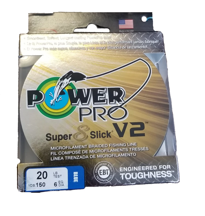 Line/Leaders Power Pro Super 8 Slick V2 Blue 20 Lb 150 Yds Braided Fishing Line 3 Line/Leaders Power Pro Super 8 Slick V2 Blue 20 Lb 150 Yds Braided Fishing Line