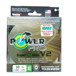 Power Pro Super 8 Slick V2 Hi-Vis Aqua Green 30 Lb 300 Yds Braided Fishing Line Line/Leaders