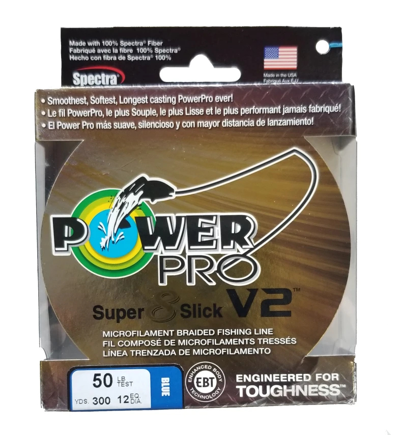 Line/Leaders Power Pro Super 8 Slick V2 Blue 50 Lb 300 Yds Braided Fishing Line 3 Line/Leaders Power Pro Super 8 Slick V2 Blue 50 Lb 300 Yds Braided Fishing Line