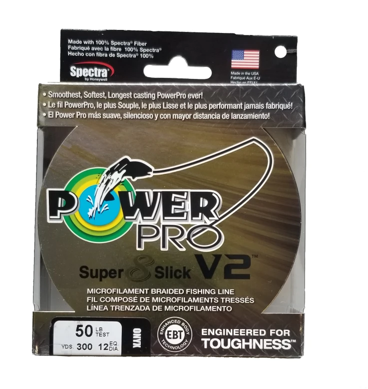 Power Pro Super 8 Slick V2 Onyx 50 Lb 300 Yds Braided Fishing Line 3 Power Pro Super 8 Slick V2 Onyx 50 Lb 300 Yds Braided Fishing Line