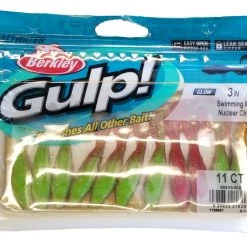 Lures & Bait Berkley Gulp! Swimming Mullet Nuclear Chicken 3" 11pk 3 Lures & Bait Berkley Gulp! Swimming Mullet Nuclear Chicken 3