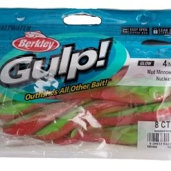 Lures & Bait Berkley Gulp! Mud Minnow/Croaker Nuclear Chicken 4" 8pk