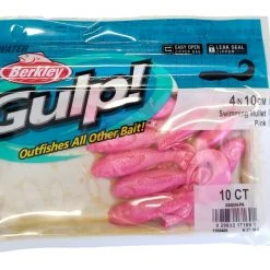 Berkley Gulp! Swimming Mullet Pink 4" 10pk Lures & Bait