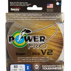 Power Pro Super 8 Slick V2 Blue 80 Lb 300 Yds Braided Fishing Line