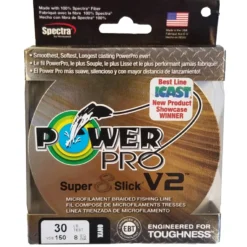 Power Pro Super 8 Slick V2 Oynx 30 Lb 150 Yds Braided Fishing Line Line/Leaders