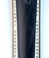 AA&E Leathercraft Black Leather Short Taper Sling W/Deerhead 8502241 010