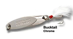 Acme Kastmaster Spoons 1/2oz Chrome White Bucktail Acme Kastmaster Spoons 1/2oz Chrome White Bucktail