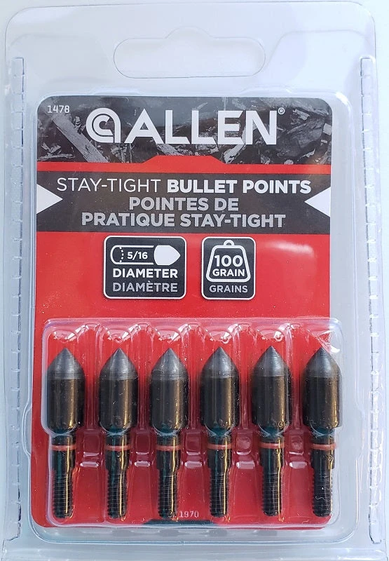 Allen Stay-Tight Bullet Points 1478 Archery Allen Stay-Tight Bullet Points 1478 Archery