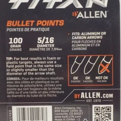 Allen Titan Bullet Points 12pk 1460
