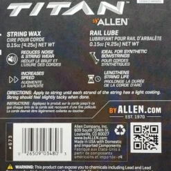 Allen Titan Crossbow String Wax & Rail Lube 673 Archery
