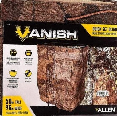 Allen Vanish Quick Set Blind 96in X 50in Mossy Oak® Break-Up Country™ 5219 Hunting Allen Vanish Quick Set Blind 96in X 50in Mossy Oak® Break-Up Country™ 5219 Hunting
