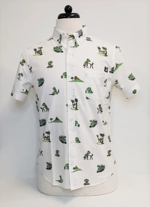 Bluewater Outriggers Aloha Surf Shapes Rex Ranch Youth Button Down Shirt