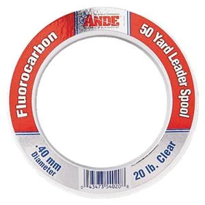 Line/Leaders Ande Fluorocarbon Leader Clear 50yds 15-80lb 3 Line/Leaders Ande Fluorocarbon Leader Clear 50yds 15-80lb