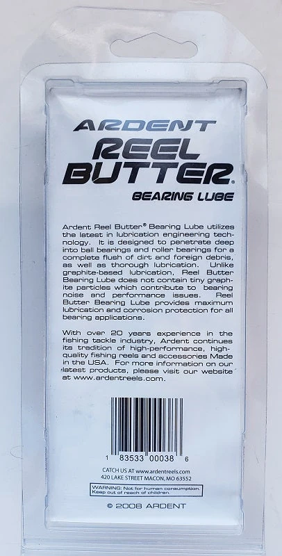Ardent Reel Butter Bearing Lube 1oz Rods & Combo's Ardent Reel Butter Bearing Lube 1oz Rods & Combo's