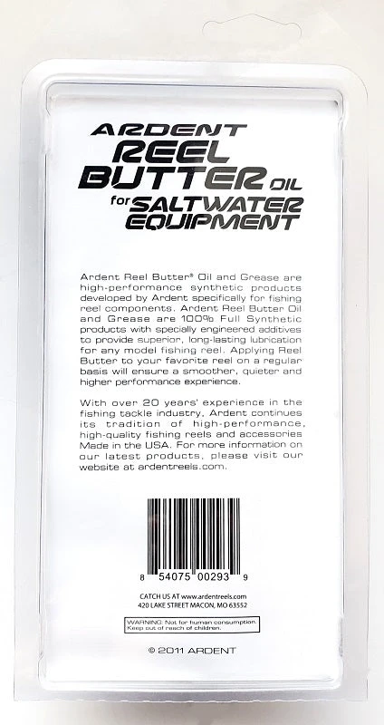 Ardent Reel Butter Oil For Saltwater Equipment 2oz 5 Ardent Reel Butter Oil For Saltwater Equipment 2oz