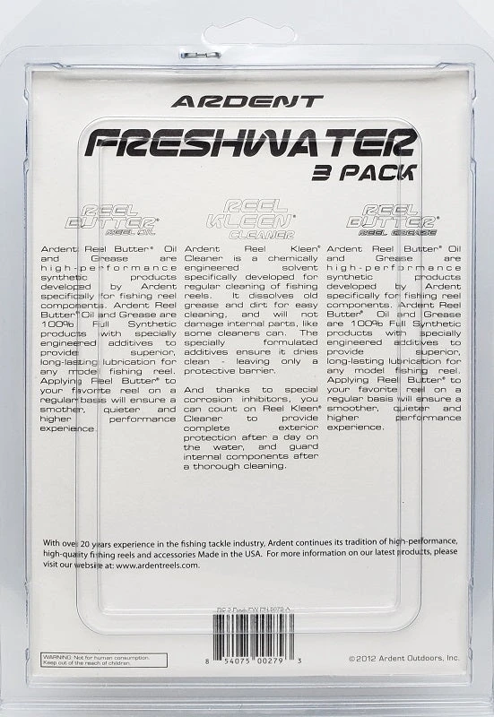 Ardent Reel Care Freshwater 3 Pack Ardent Reel Care Freshwater 3 Pack