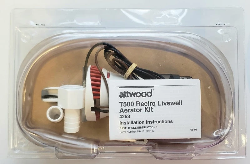 Attwood 500GPH Recirq Livewell Cartridge Aerator Kit 4253-7 Marine 7 Attwood 500GPH Recirq Livewell Cartridge Aerator Kit 4253-7 Marine
