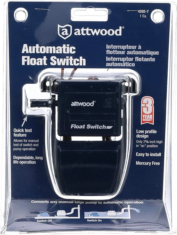 Attwood Automatic Float Switch 4202-7 Marine 6 Attwood Automatic Float Switch 4202-7 Marine