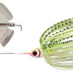 Booyah Clacker Buzzbait 3/8 Oz White Chartreuse Shad Lures & Bait