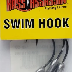 Bass Assassin Swim Hook Clear/Silver 1/8oz 3pk
