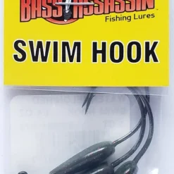 Bass Assassin Watermelon/Red Swim Hook 1/4oz 3ct SWIM14073