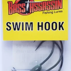Bass Assassin Watermelon/Red Swim Hook 1/4oz 3ct SWIM14075 Hooks/Jig Heads