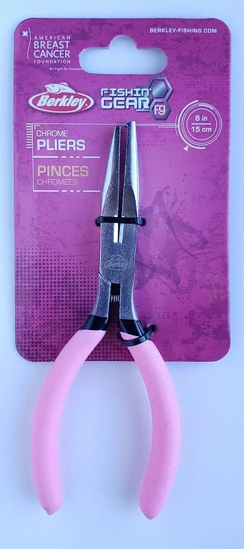 Berkley 6" Chrome/Pink Pliers 1318386 3 Berkley 6" Chrome/Pink Pliers 1318386