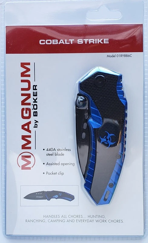 Knives And Tools Boker Magnum Cobalt Strike Folding Knife 01RY886C 3 Knives And Tools Boker Magnum Cobalt Strike Folding Knife 01RY886C