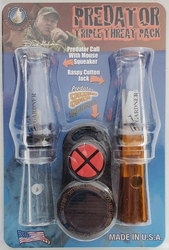 Buck Gardner's Predator Call Triple Threat Pack KIT-PRED-CC Game Calls 3 Buck Gardner's Predator Call Triple Threat Pack KIT-PRED-CC Game Calls