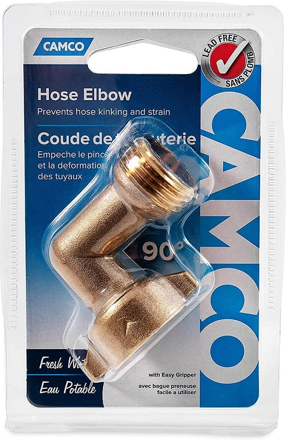 RV And Camping Camco 90° RV Hose Elbow 22505 RV And Camping Camco 90° RV Hose Elbow 22505