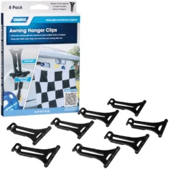 Camco Awning Hanger Clips 8pk 42720 RV And Camping