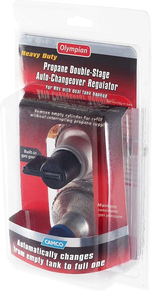 Camco Heavy Duty Propane Double-Stage Auto-Changeover Regulator 59005 RV And Camping 3 Camco Heavy Duty Propane Double-Stage Auto-Changeover Regulator 59005 RV And Camping