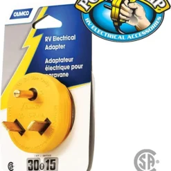 RV And Camping Camco RV Electrical Adapter30M/15F AMP 1 Per Pk 55233