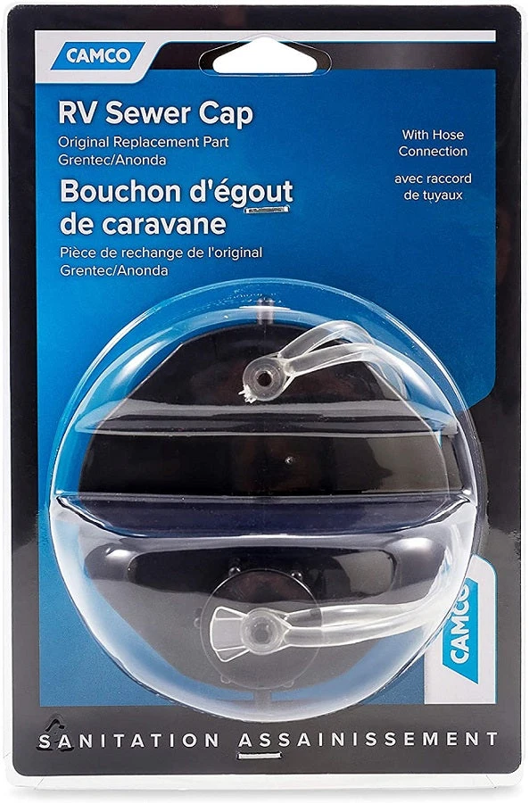 Camco RV Sewer Cap With Hose Connection 39463 3 Camco RV Sewer Cap With Hose Connection 39463