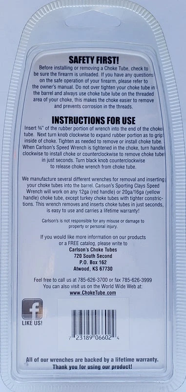 Hunting Carlson's Sporting Clays Speed Wrench 06602 4 Hunting Carlson's Sporting Clays Speed Wrench 06602