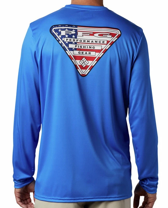 Columbia Sportswear Columbia Men's Terminal Tackle PFG Country Triangle L/S 487 Columbia Sportswear Columbia Men's Terminal Tackle PFG Country Triangle L/S 487