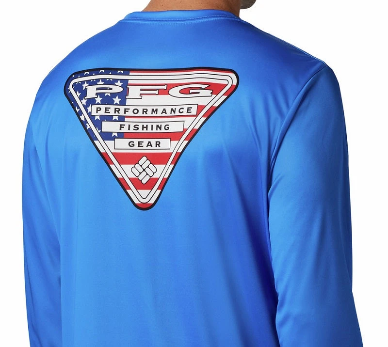 Columbia Sportswear Columbia Men's Terminal Tackle PFG Country Triangle L/S 487 Columbia Sportswear Columbia Men's Terminal Tackle PFG Country Triangle L/S 487