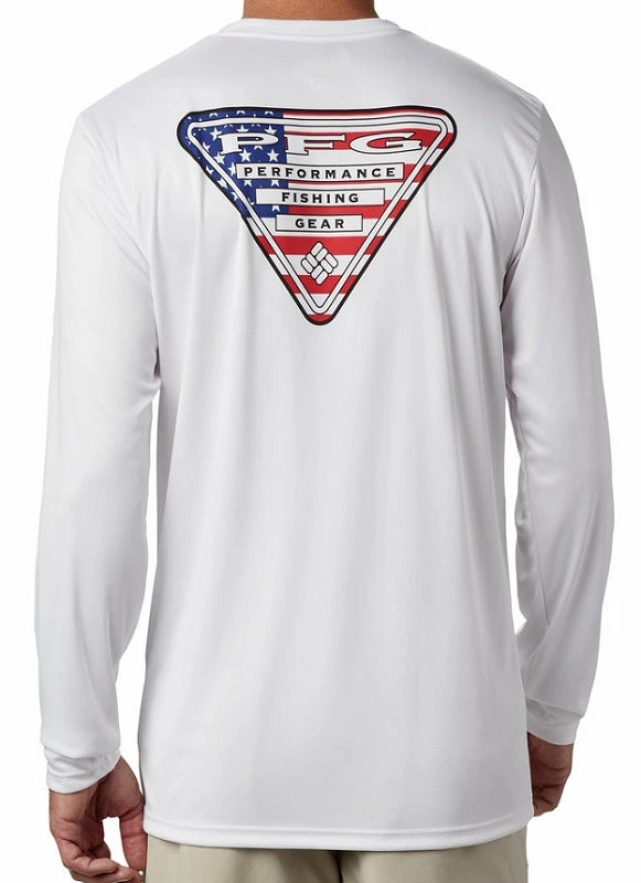 Columbia Sportswear Columbia Men's Terminal Tackle PFG Country Triangle L/S 100 Columbia Sportswear Columbia Men's Terminal Tackle PFG Country Triangle L/S 100