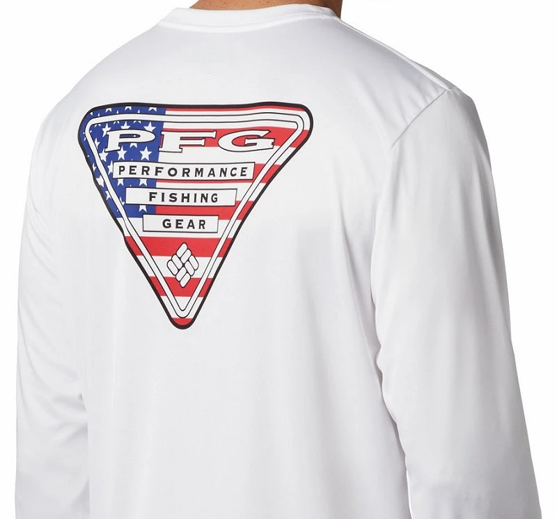 Columbia Sportswear Columbia Men's Terminal Tackle PFG Country Triangle L/S 100 Columbia Sportswear Columbia Men's Terminal Tackle PFG Country Triangle L/S 100