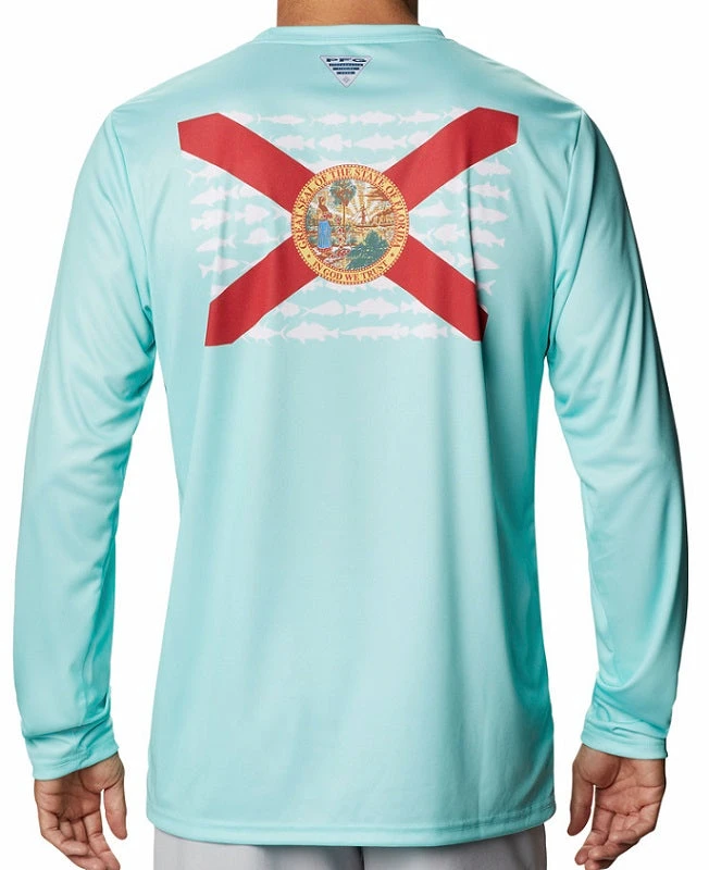Columbia Sportswear Columbia Men's Terminal Tackle PFG Florida State Fish Flag™ L/S 499 Columbia Sportswear Columbia Men's Terminal Tackle PFG Florida State Fish Flag™ L/S 499