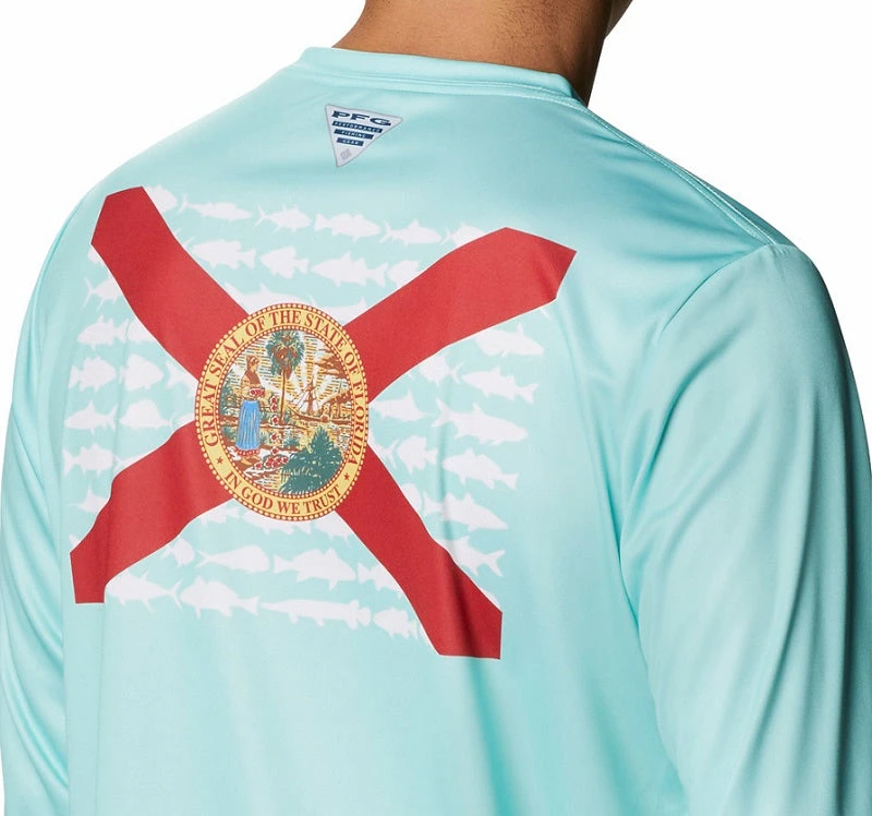 Columbia Sportswear Columbia Men's Terminal Tackle PFG Florida State Fish Flag™ L/S 499 Columbia Sportswear Columbia Men's Terminal Tackle PFG Florida State Fish Flag™ L/S 499