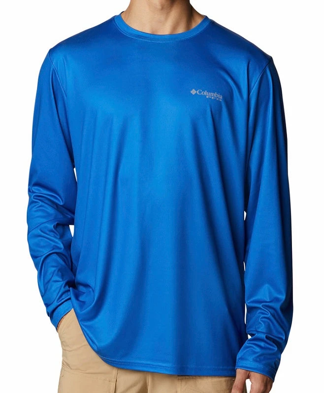 Columbia Sportswear Columbia Men's Terminal Tackle PFG State Fish Flag™ L/S Vivid Blue Columbia Sportswear Columbia Men's Terminal Tackle PFG State Fish Flag™ L/S Vivid Blue