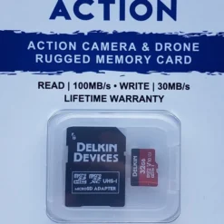 Delkin Devices Action Camera & Drone Rugged 32GB Memory Card DDMSDACT32GB