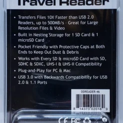 Delkin Devices SD & Micro SD Travel Reader DDREADER-46 Game Cameras And Feeders